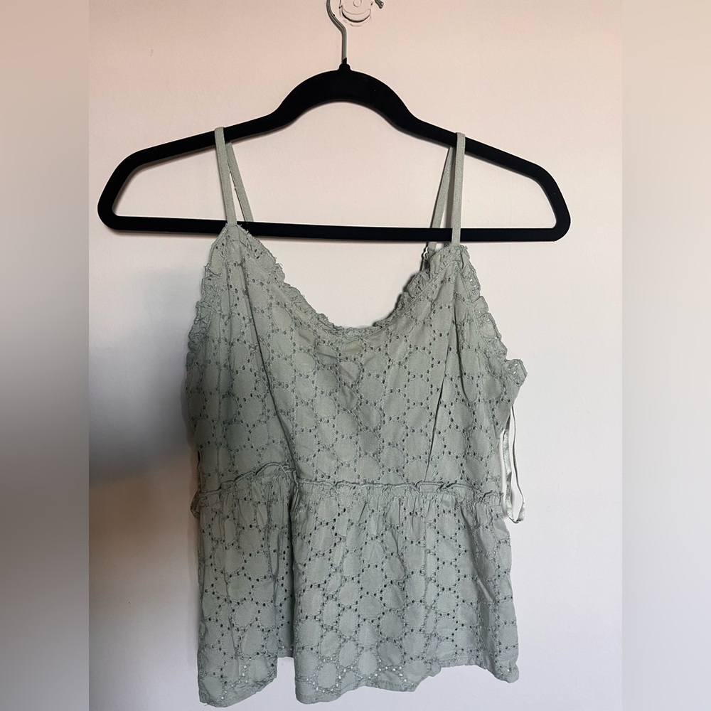 Olive Tank Top Blouse